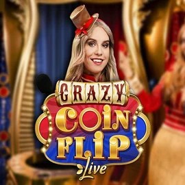 Crazy Coin Flip slot icon by Evolution, available at WinLion Casino