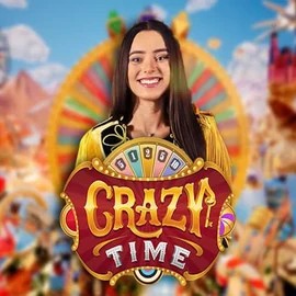 Official Live Casino logo: Crazy Time by Evolution at WinLion Casino