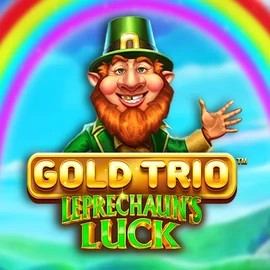 Gold Trio Leprechaun's Luck slot logo by Playtech at WinLion Casino